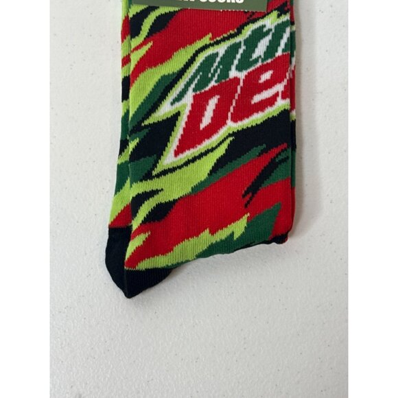 Mountain Dew Socks Crazy Fun Graphic Novelty Dad Gift Silly Cool Wild Funny Mens - Picture 3 of 4